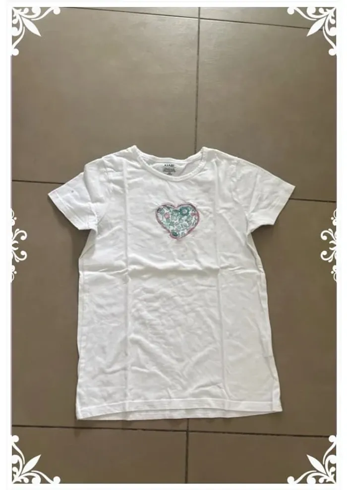 🤍 Pyjama fille 12 ans – Haut Kiabi brodé & short fait main - photo numéro 3
