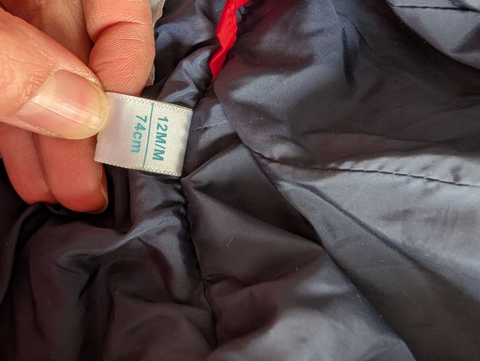 Doudoune obaidi rouge 12 mois - photo numéro 2