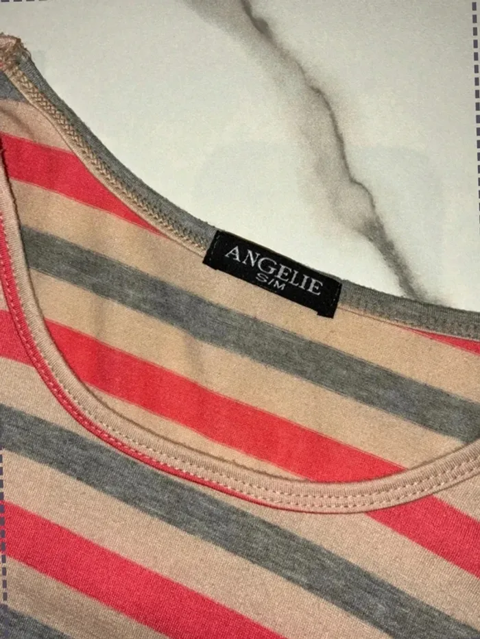 T-shirt manches longues rayé - Angelie - Taille S/M - photo numéro 5