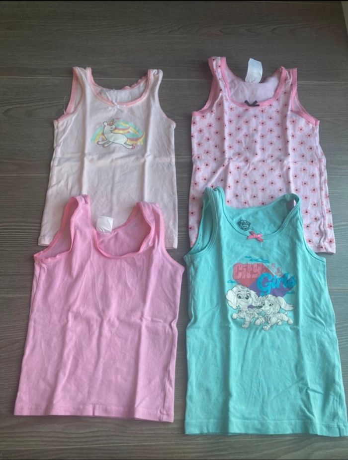 Lot de 4 maillots de corps 3 ans