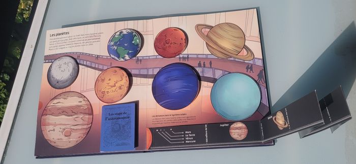 Superbe livre animé Pop-up, tirettes 🚀 Une journée au musée de l'espace 🪐 - photo numéro 5