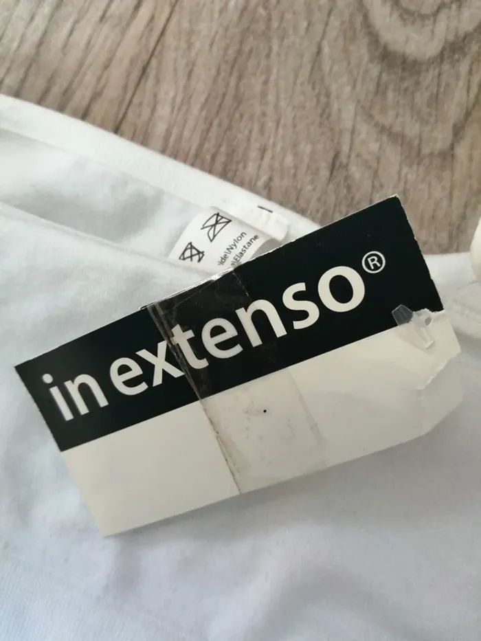 Lot de 4 brassières blanches fines bretelles non réglables / in extenso / (L) - photo numéro 5