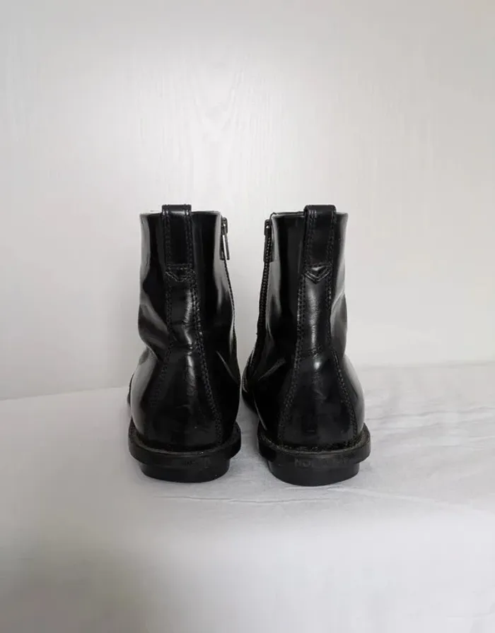 Bottines en cuir noir - Hogan - taille 7,5 (41) - photo numéro 6