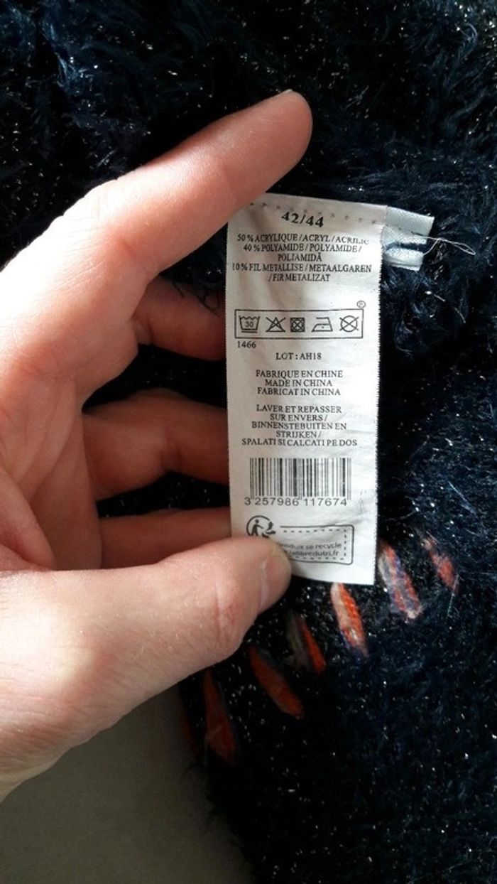 Pull fantaisi 42/44 Influx marine et argenté - photo numéro 5