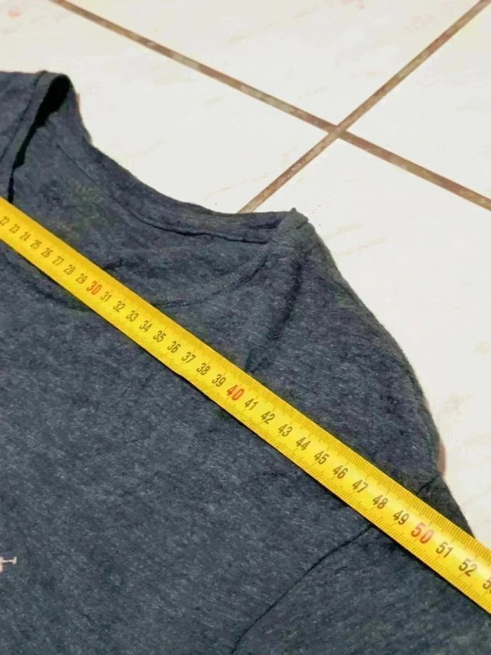 T-shirt Ralph Lauren bleu chiné – Très bon état vintage (taille M) - photo numéro 11