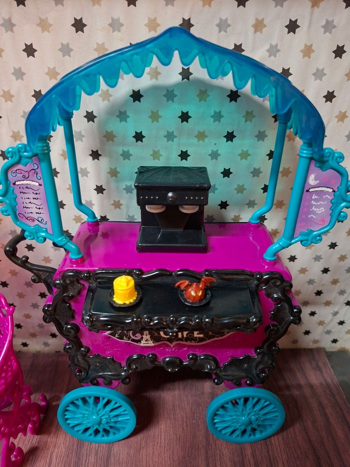 Monster high chariot de café scaris avec accessoires - photo numéro 5