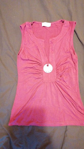 Débardeur rose foncé taille unique