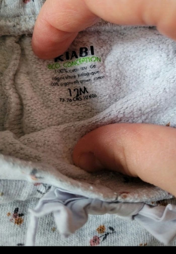 Ensemble fleuri décontracté taille 12 mois - photo numéro 7