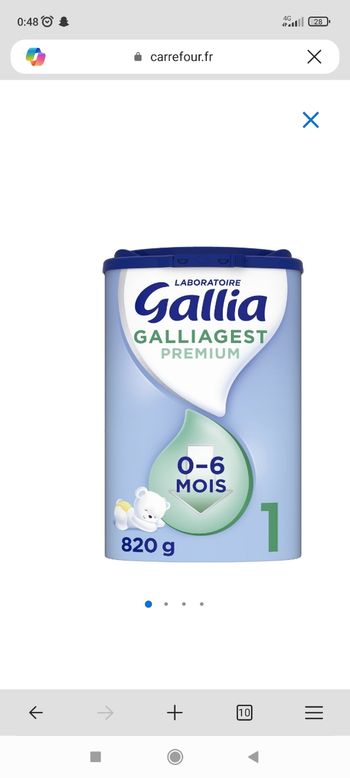 2 boîtes galliagest 1ère âge