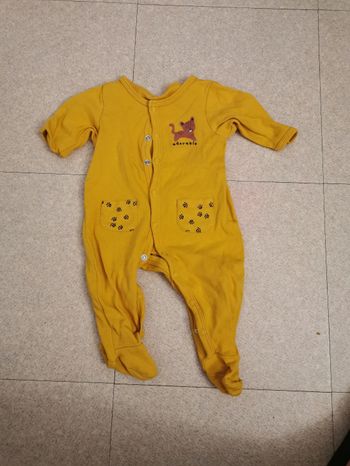 Pyjama Gémo jaune moutarde