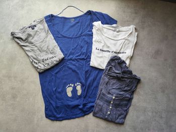 Lot de t-shirts maternité
