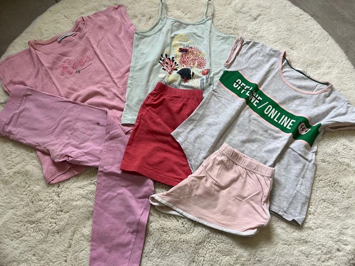 Lot pyjamas été  10 ans fille