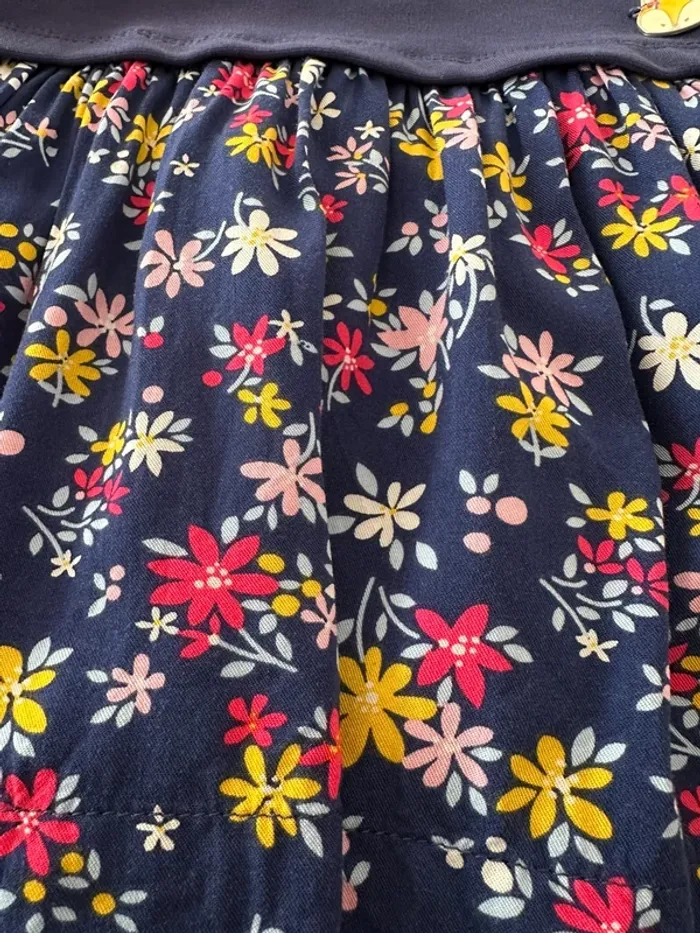 Robe bleue fleurie 9 mois - photo numéro 4