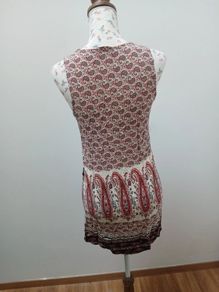 Robe rose et blanche courte taille 34/36 - photo numéro 2