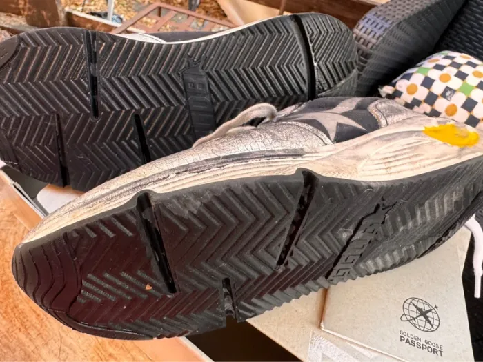 Sneakers basket running T38 noir argent  portés  mais tbe - photo numéro 10