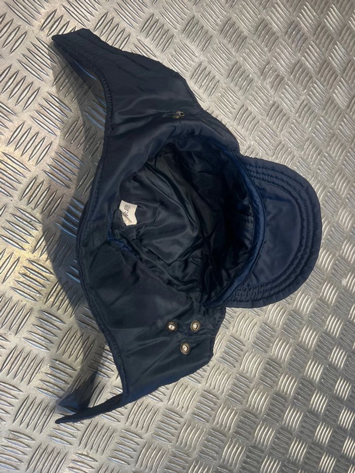 casquette chaude temps froid gendarmerie bleu vtn industrie neuf - photo numéro 3