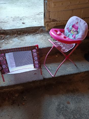 Lit + chaise haute poupon