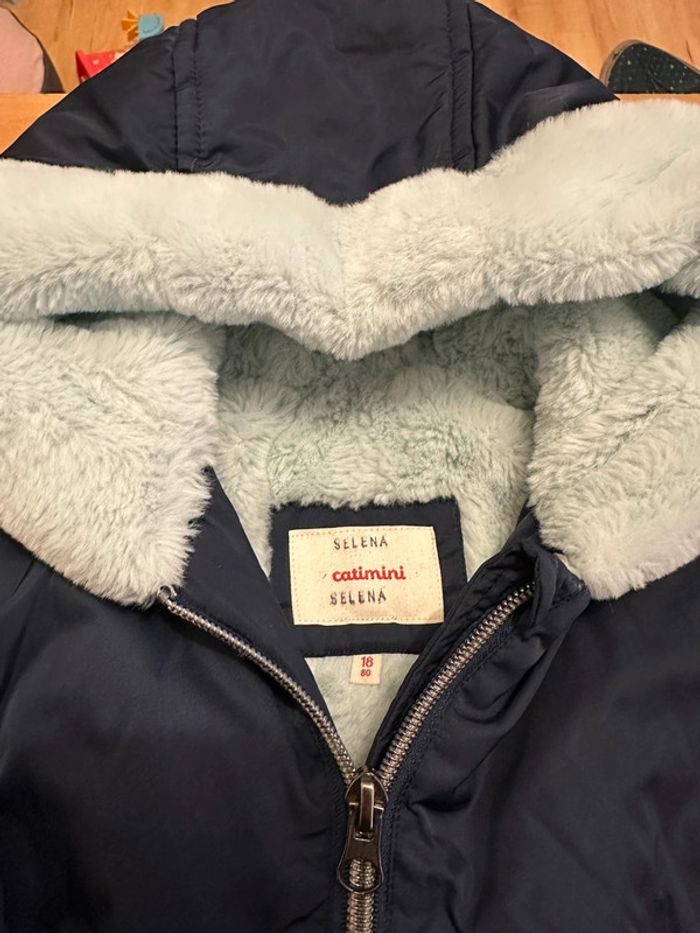 Manteau fourré + Bonnet Catimini - photo numéro 3