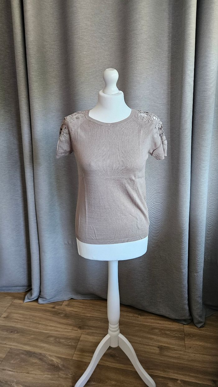 Blouse maille fine, taille S, Naf Naf - photo numéro 1