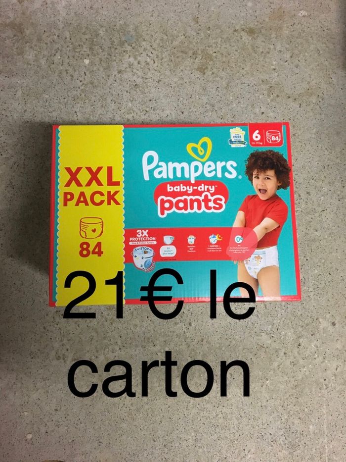 84 couches Pampers baby dry pants taille 6