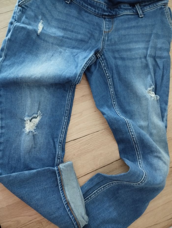 Salopette en jean de grossesse Kiabi taille 38 - photo numéro 3