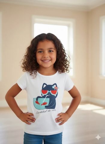 Tee-shirt chat 6 ans