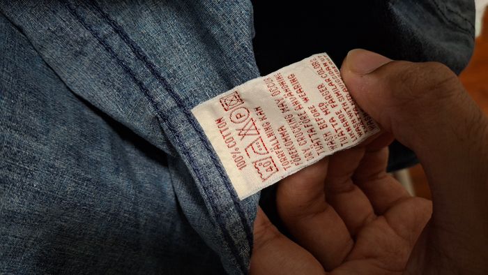 Chemise bleu et gris Levi's, taille XL - photo numéro 4