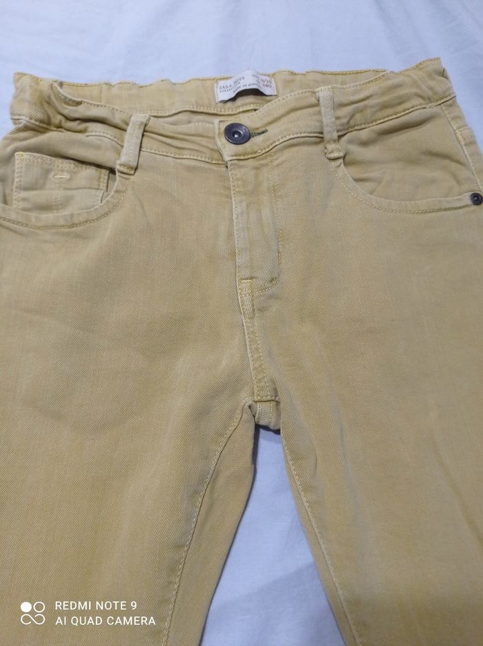 pantalon moutarde de zara boys 10 ans ref R64 C3 - photo numéro 2