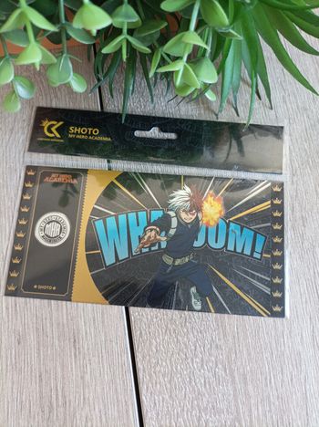 Black ticket Shoto Todoroki My Hero Academia Mha cartoon kingdom 