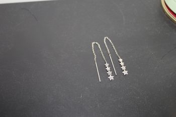 Boucles d'oreilles pendantes argent