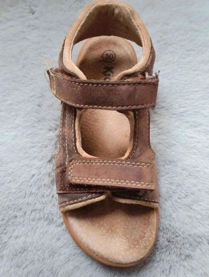 Sandales Kickers Platino marron clair pointure 30 - photo numéro 11