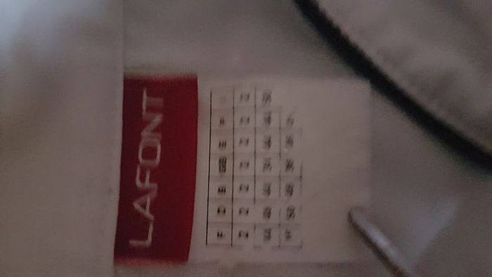 Veste cuisinier homme 44 blanche Lafont - photo numéro 3