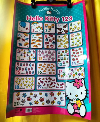 Affiche Hello Kitty nombre