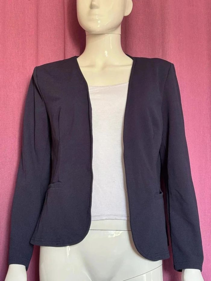 Blazer cintrée bleu marine Shein
