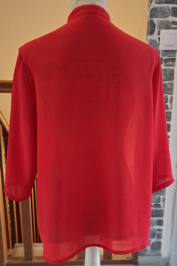 Chemise transparente rouge - photo numéro 5
