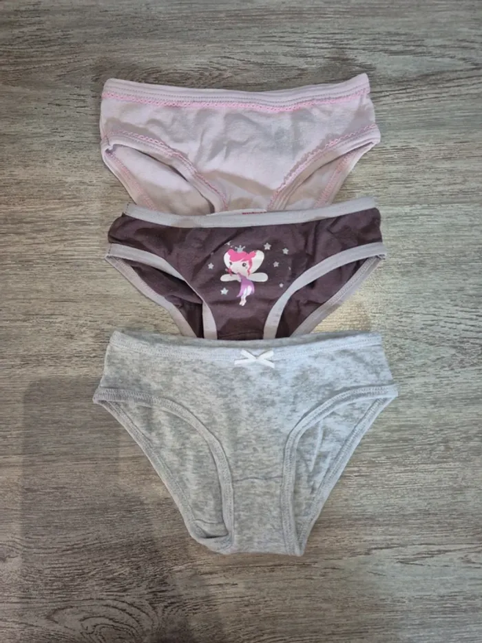 3 culottes gris rose et marron