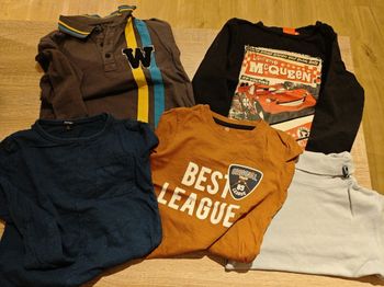 Lot de 5 T-shirts manches longues