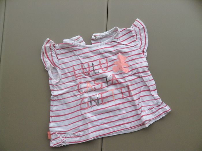 tee shirt à rayures filles 24 mois