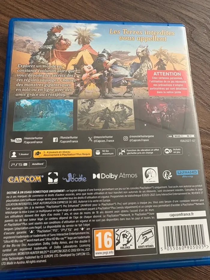 Monster Hunter Wilds PS5 – Très bon état - photo numéro 3