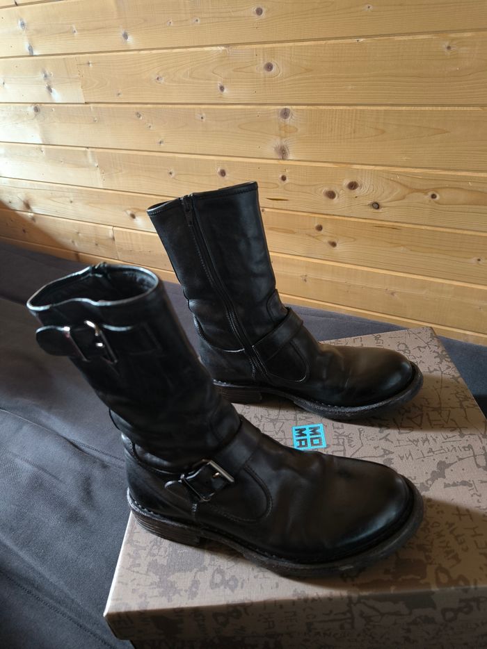 Bottes mi hautes Moma Noires  36 - photo numéro 6