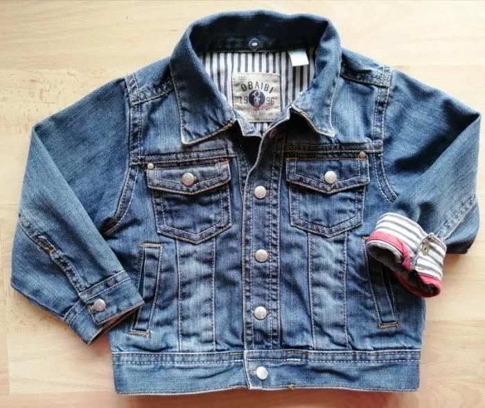 Veste en jean Obaibi taille 18 mois