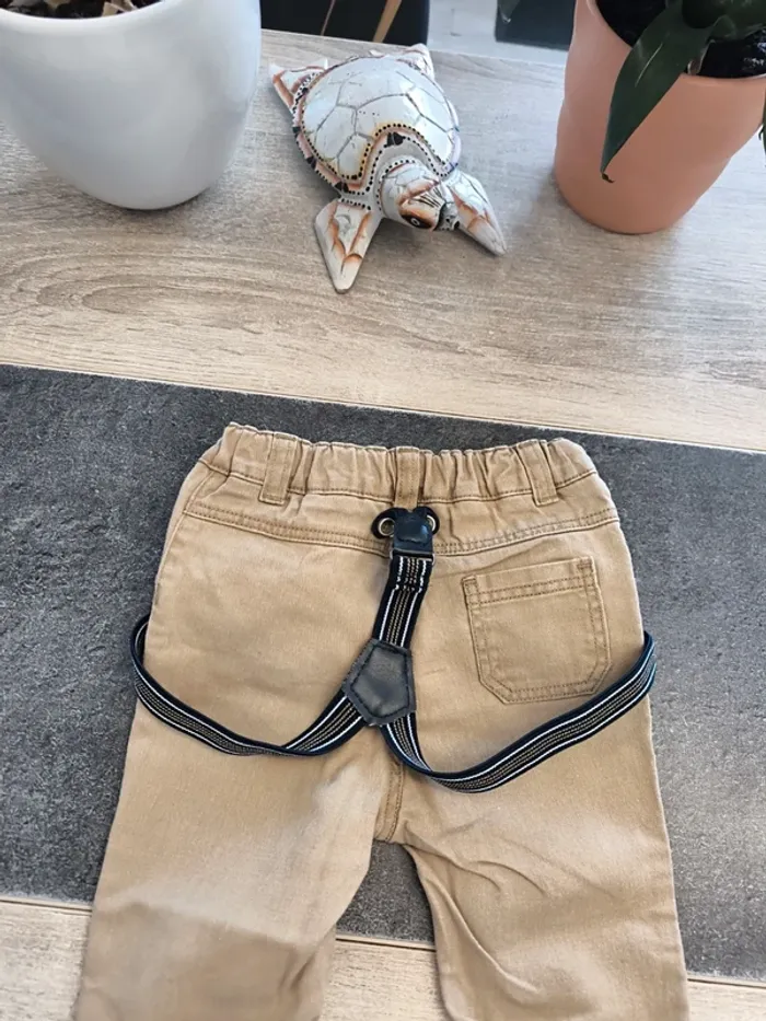 Pantalon Chino etsa paire de bretelles garçon 6 mois Orchestra - photo numéro 7