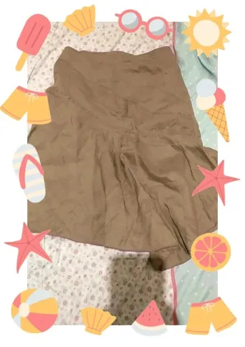 Jupe fluide asymétrique 100% ramie