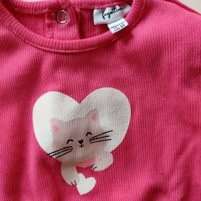 T-shirt rose taille 18-24 mois - photo numéro 3