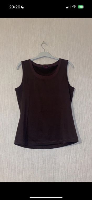 Débardeur marron Multiples Créateur Taille 2