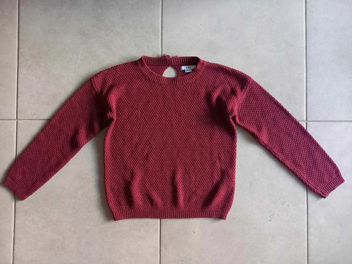 Pull bordeau fille 12 ans La halle