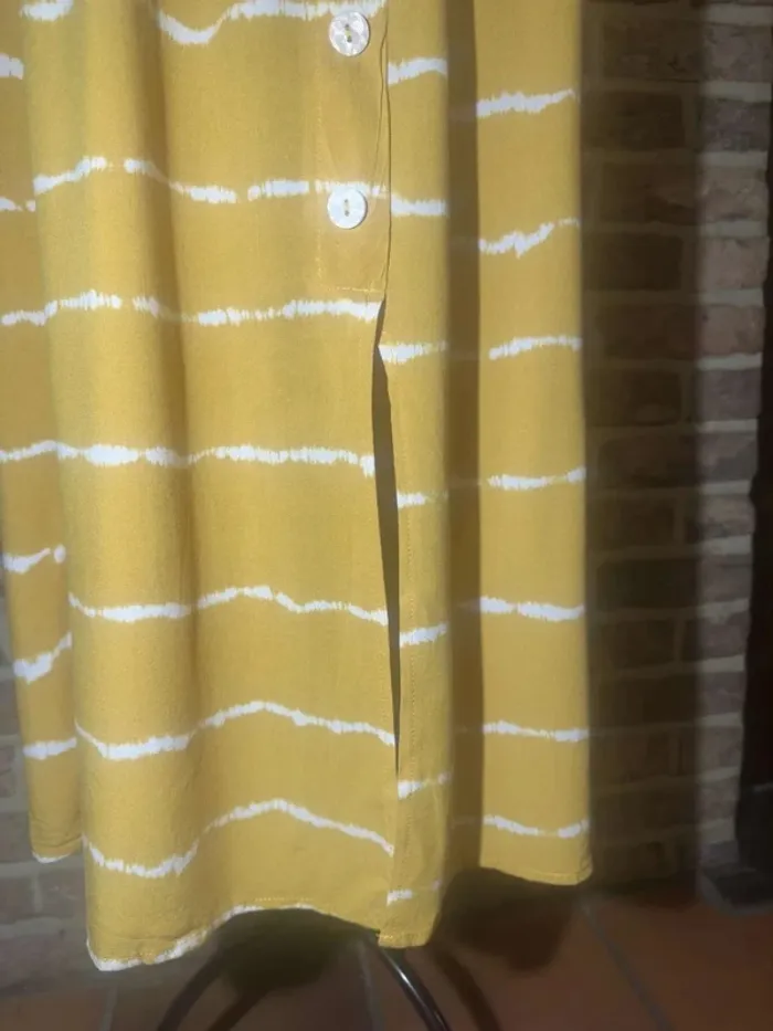 Jupe jaune et blanche Only Taille L / 40 - photo numéro 4