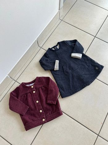 Ensemble petit bateau 6 mois bébé fille