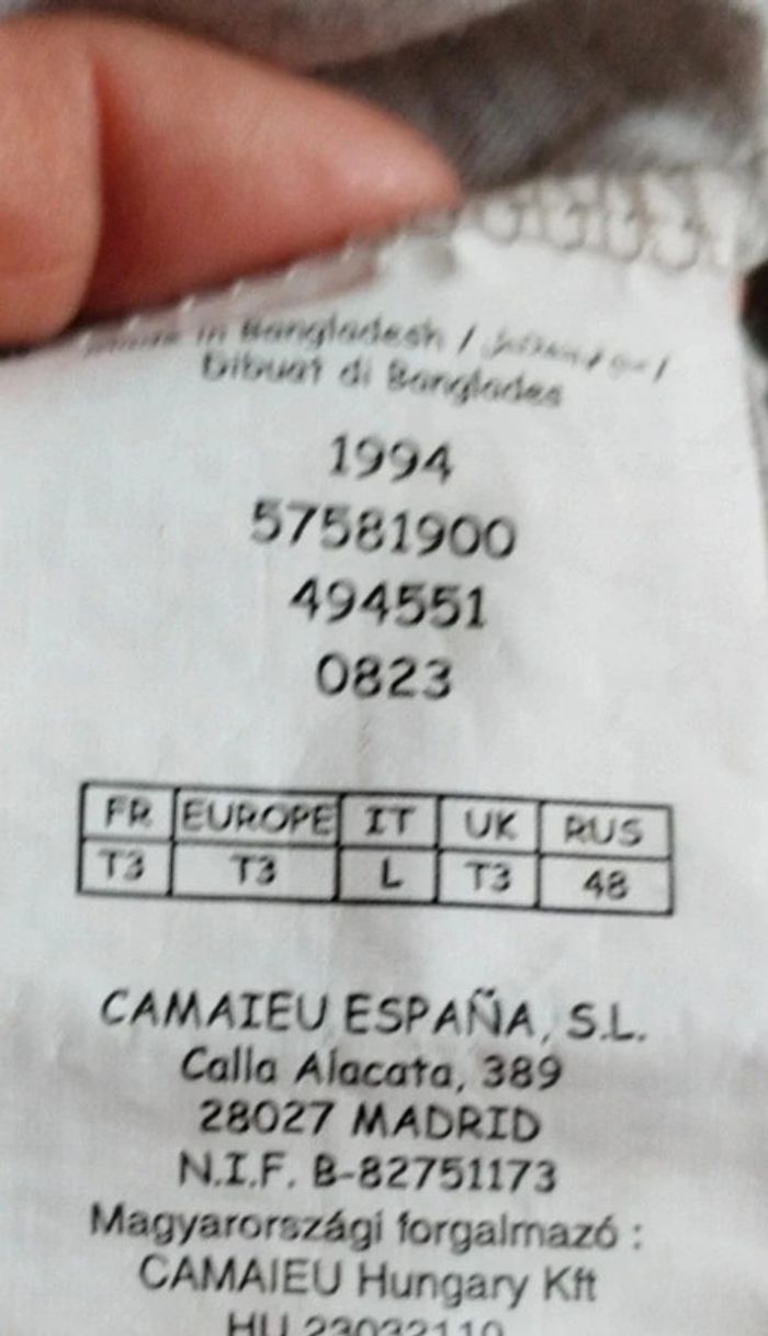 Débardeur camaïeu t 3 - photo numéro 4