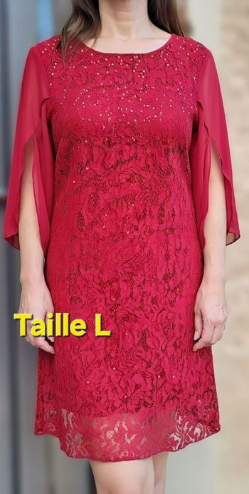 Robe pour cocktail, mariage, baptême... en taille L 